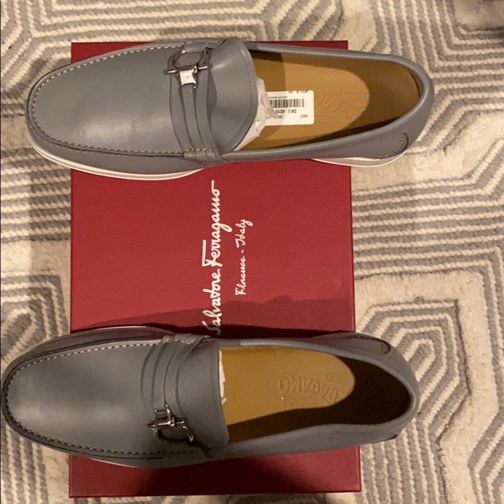 New Men’s Salvatore Ferragamo Grey Lorien SZ 9D